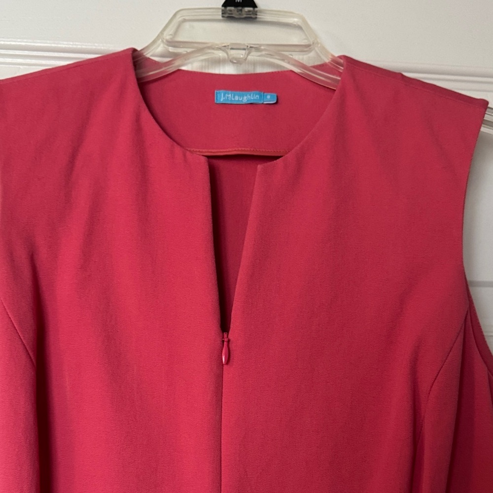 Never worn, J McLaughlin  pink sleeveless dress